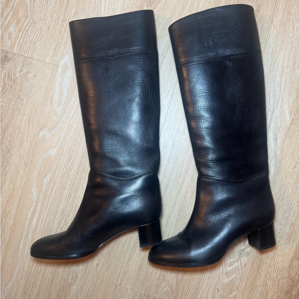 Christian Louboutin Tuba Black Leather Boots